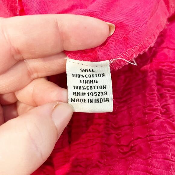 Sim & Sam Squareneck Short Puff Sleeve Crop Top Pink Small - Picture 3 of 8